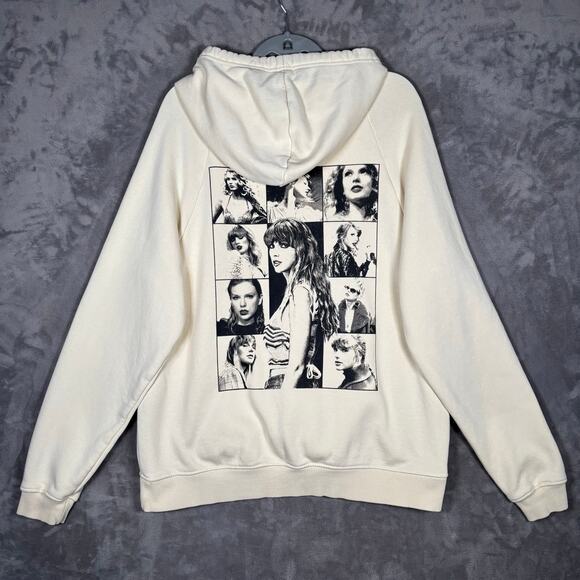 Taylor Swift The Eras Tour Cream Hoodie Size Small - Picture 3 of 7